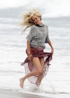 Isabel Lucas - On the set of Knight of Cups in Malibu